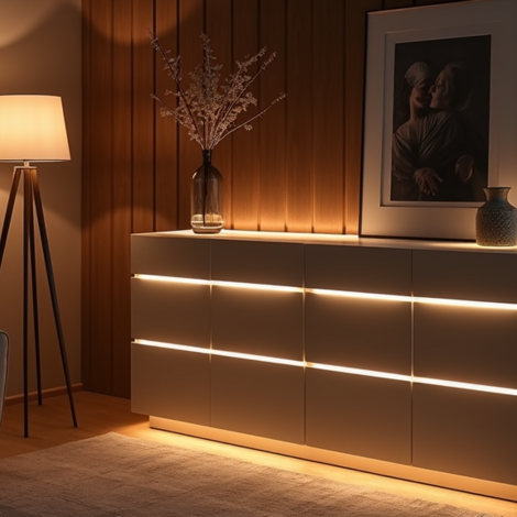 LED strip dressoir