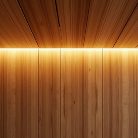 LED strip in hout wegwerken