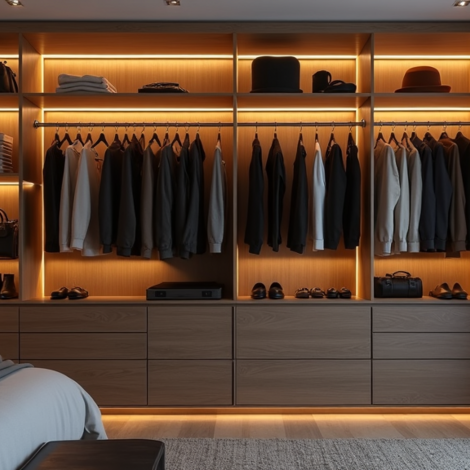 LED strips garderobe