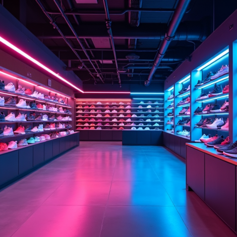Schoenenwinkel - Sneakerstore LED verlichting