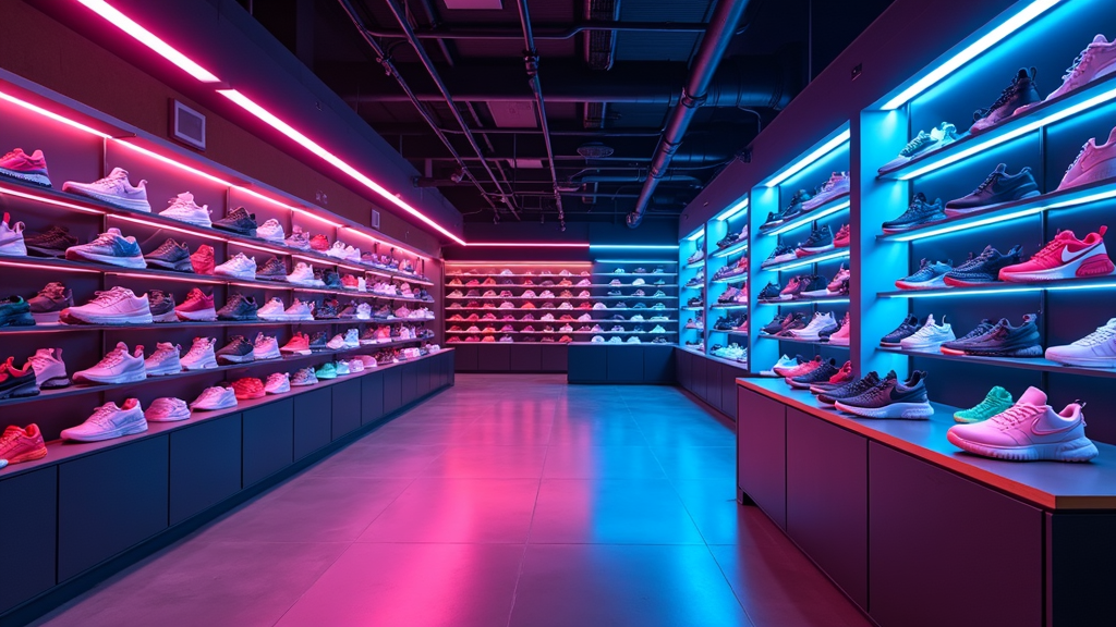 Schoenenwinkel - Sneakerstore LED verlichting