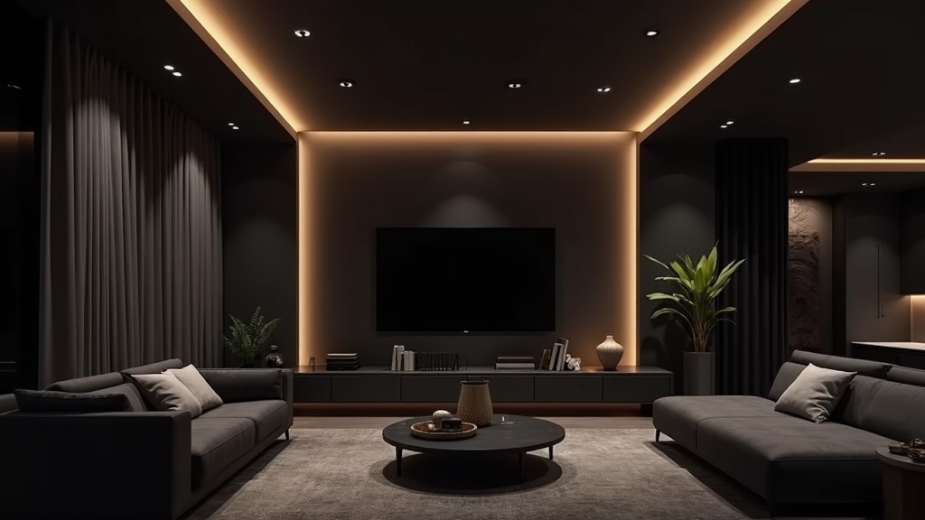 6 meter lange Zwarte led profiel afdekkingen