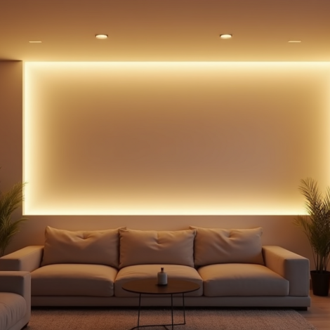 Zal het licht van mijn LED strip gelijkmatig zijn als het op een muur wordt gemonteerd