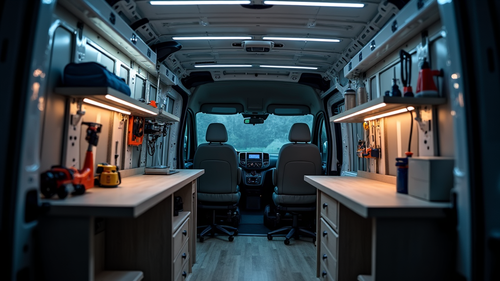 Hoe kan ik in mijn bestaande werkbus LED verlichting aansluiten