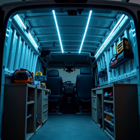 Welke krachtige en energiezuinige LED strips zijn er verkrijgbaar voor een werkbus