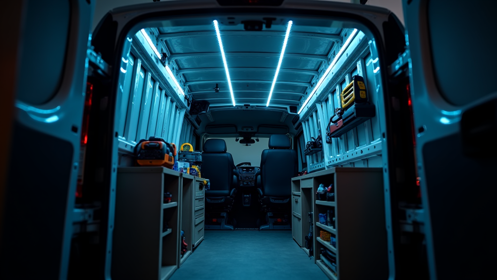 Welke krachtige en energiezuinige LED strips zijn er verkrijgbaar voor een werkbus