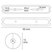 kabelhuls voor pendelarmatuur zwart 48V