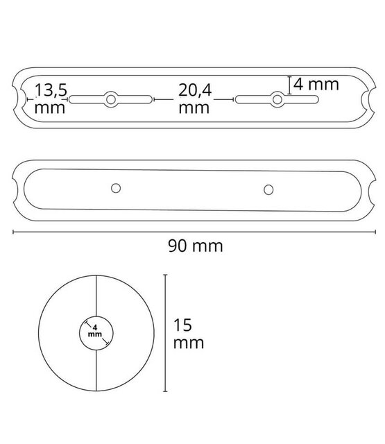 kabelhuls voor pendelarmatuur zwart 48V