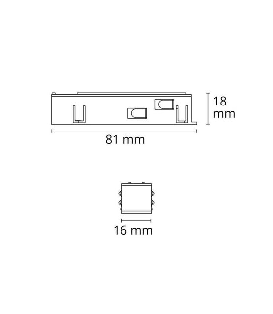 Voeding/uitgang Dali  zwart TZ39