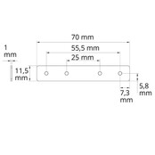 Led profiel rechte verbinding TS3
