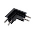 Galaxy profiles Hoek verbinder zwart TS3