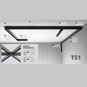 LED Diepe gipsplaatrail TS1 - 2M - DALI - Zwart
