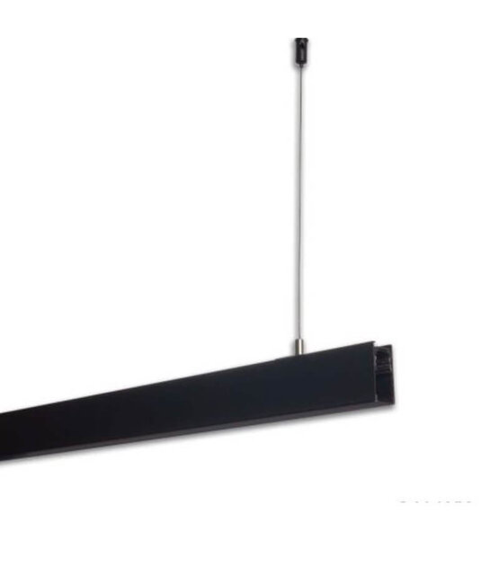 LED Diepe gipsplaatrail TS1 - 2M - DALI - Zwart