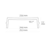2 meter Losse LED profiel afdekking SC1