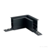 Hoek verbinder horizontaal zwart TS4