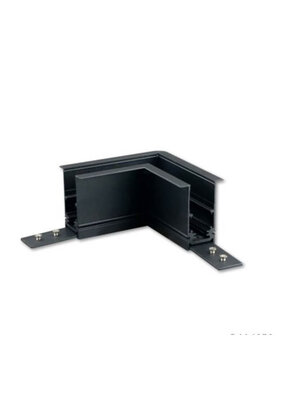 Hoek verbinder horizontaal zwart TS4
