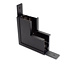 Galaxy profiles Hoek verbinder verticaal zwart TS4