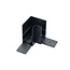 Galaxy profiles Hoek verbinder horizontaal zwart TS1