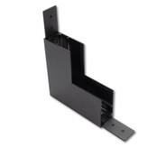Hoek verbinder verticaal zwart TS1