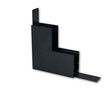 Hoek verbinder verticaal zwart TS1