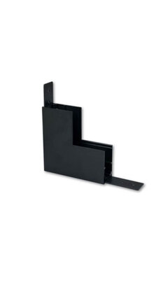 Hoek verbinder verticaal zwart TS1