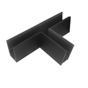 T-rail Horizontaal zwart TS1