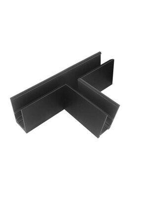 T-rail Horizontaal zwart TS1