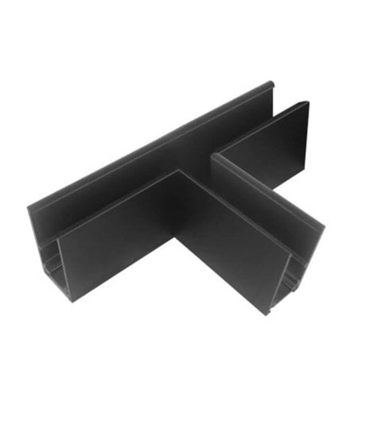 T-rail Horizontaal zwart TS1