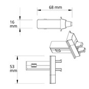Multi X centraal koppelstuk zwart TS1