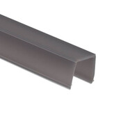 2 meter Losse LED profiel afdekking zwart TS2