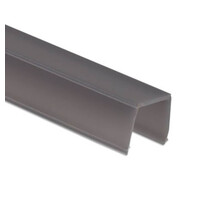 2 meter Losse LED profiel afdekking zwart TS2