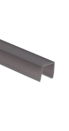 2 meter Losse LED profiel afdekking zwart TS2
