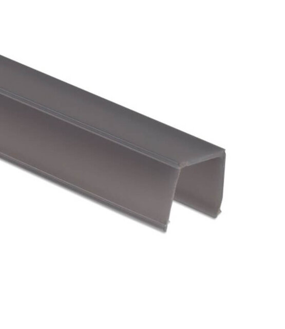 2 meter Losse LED profiel afdekking zwart TS2