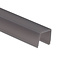 Galaxy profiles 2 meter Losse LED profiel afdekking zwart TS2