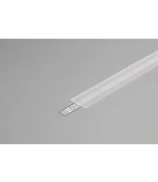 2 meter Losse LED profiel klikafdekking - Helder / transparant - 12ALU, C12WIT, C12ZWART, C12 DUO