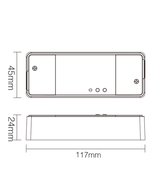 AC TRIAC LED dimmer – 230Volt Triac Dimmer module RF draadloos + Zigbee 3.0 + TUYA + RF +  Push dimmen  Hoog wattage 500W - Miboxer TRI-PZ