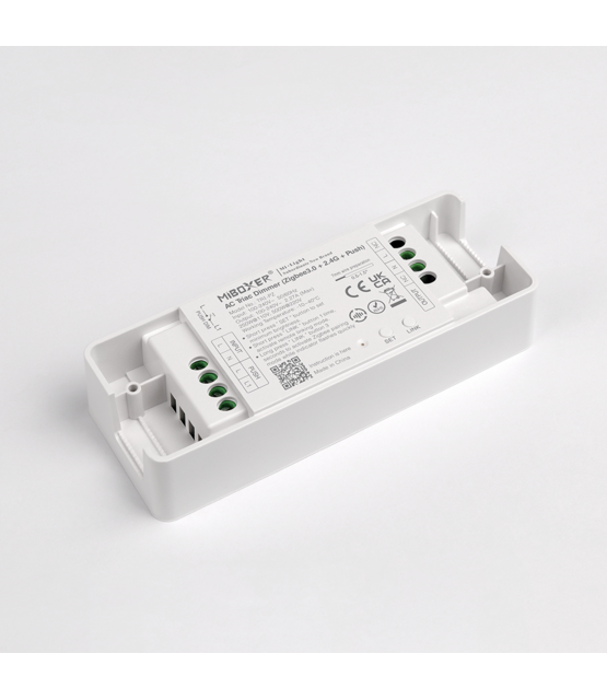 AC TRIAC LED dimmer – 230Volt Triac Dimmer module RF draadloos + Zigbee 3.0 + TUYA + RF +  Push dimmen  Hoog wattage 500W - Miboxer TRI-PZ