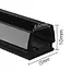 Mini LED spots railverlichting - Luksus Mini LED trackrail - opbouw - zwart - MINI-TQS