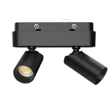 Mini LED trackrail - DUO LED Spot - Warm Wit - zwart - 3000k - 2,5 watt - dimbaar - QTDUO3000k