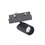 Mini LED spots railverlichting - Luksus Mini LED trackrail - LED Spot - Warm Wit - zwart - 3000k - 3 watt - dimbaar - QT3000k