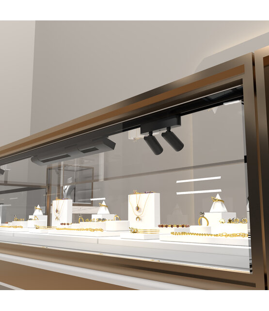 Mini LED trackrail - DUO LED Spot - Warm Wit - zwart - 3000k - 2,5 watt - dimbaar - QTDUO3000k
