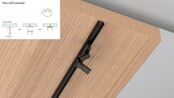 Mini LED trackrail - opbouw - zwart - MINI-TQS