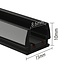 Mini LED spots railverlichting - Luksus Mini LED trackrail - opbouw - zwart - MINI-TQS