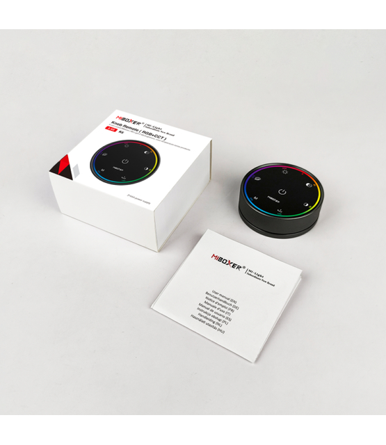 RGBCCT draaiknop LED wanddimmer - Zwart - Draadloos - K6
