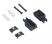 Mini LED trackrail afwerking montage set - zwart - MINI-TQS-montage-set