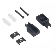 Mini LED trackrail afwerking montage set - zwart - MINI-TQS-montage-set