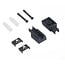 Luksus Mini LED trackrail afwerking montage set - zwart - MINI-TQS-montage-set