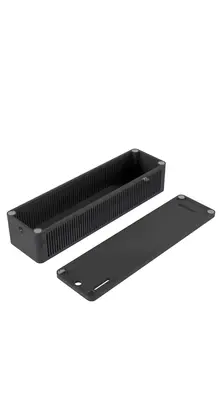 LED voeding - trafobox - en controller behuizing voor plafondmontage 160 x 60 x 40 mm (l x b x h) - LEDvoedingbox-S - Zwart