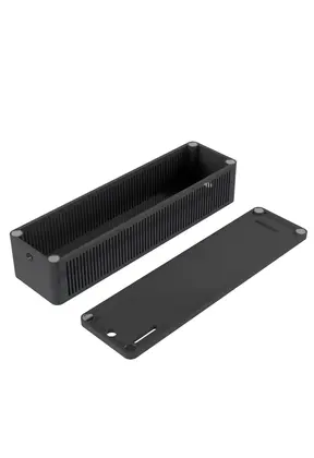 LED voeding - trafobox - en controller behuizing voor plafondmontage 160 x 60 x 40 mm (l x b x h) - LEDvoedingbox-S - Zwart