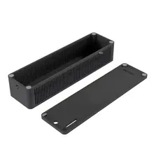 LED voeding - trafobox - en controller behuizing voor plafondmontage 260 x 70 x 57 mm (l x b x h) - LEDvoedingbox-M - Zwart